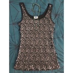 Sequin tank top